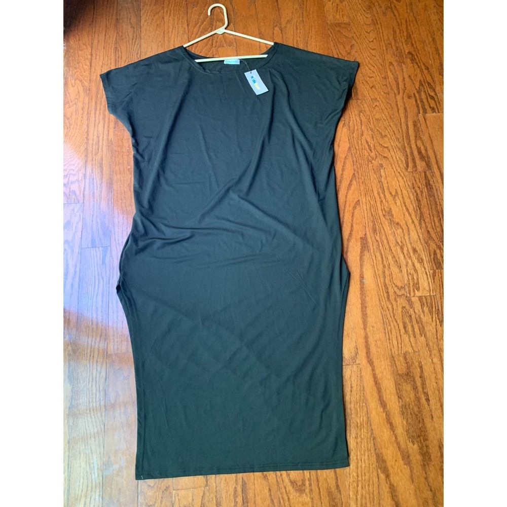 Kidsform Midi Black Summer Dress Size L NWT